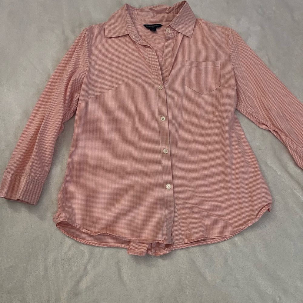 Pink Button-Up Shirt